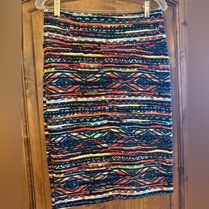 LuLaRoe Colorful Geometric Pencil Skirt